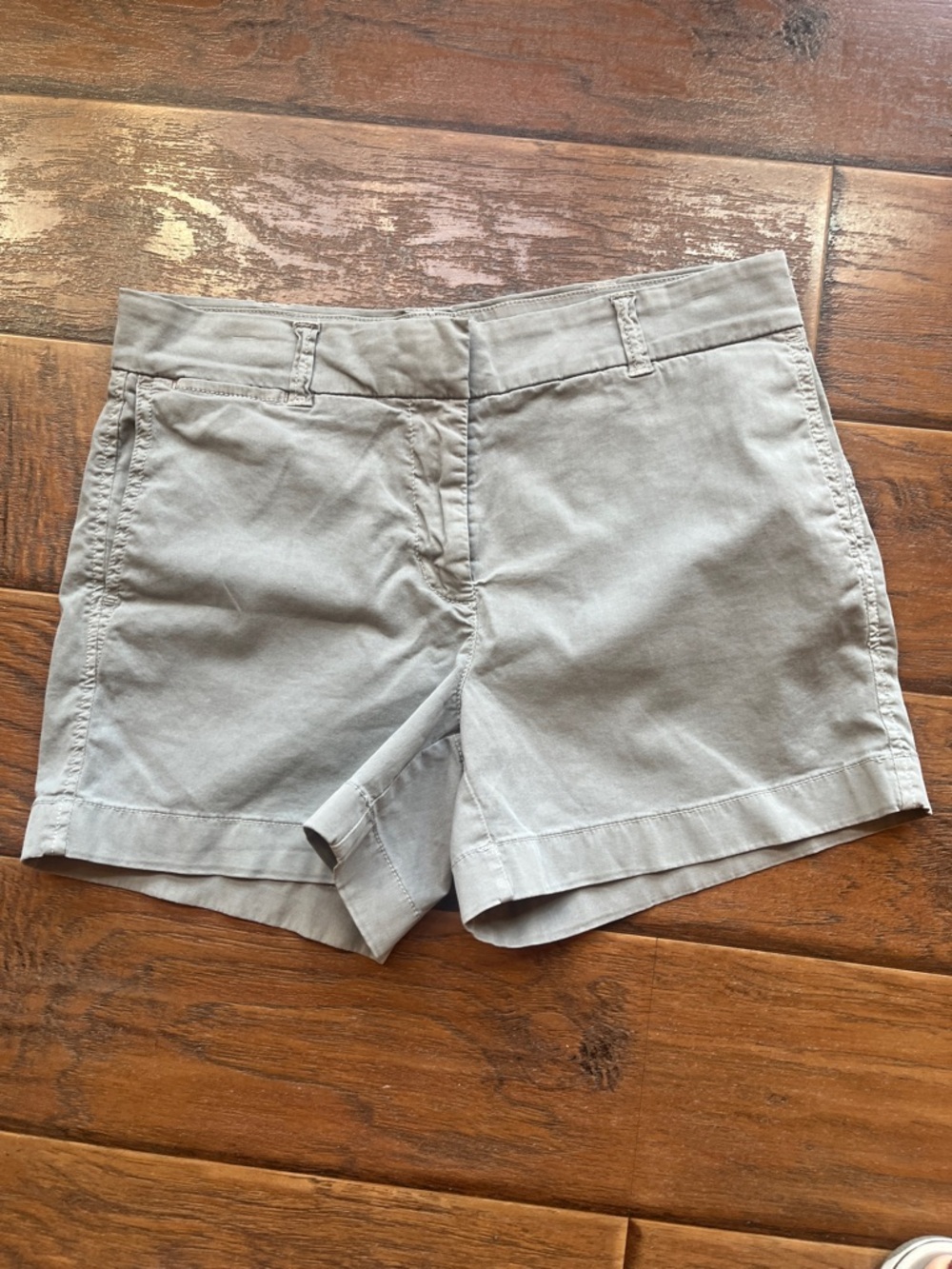 J. Crew Light Gray Tailored Cotton Bermuda Shorts  - Size 4